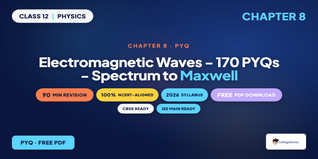 Class 12 Physics Chapter 8 Electromagnetic Waves PYQ PDF 2026