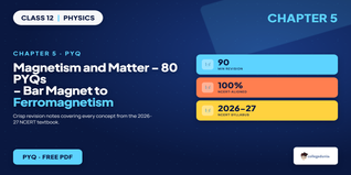 Class 12 Physics Chapter 5 Magnetism and Matter PYQ PDF 2026