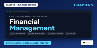 Financial Management Class 12 Notes PDF Download