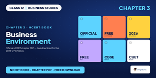 Class 12 Business Studies Chapter 3 NCERT Book PDF