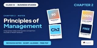 Principles of Management Class 12 Notes PDF