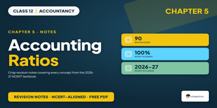 Class 12 Accountancy Part 2 Chapter 5 Accounting Ratios Notes