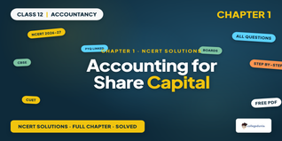 Accounting for Share Capital Class 12 NCERT Solutions PDF