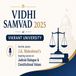 Vidhi Samvad 2025 at Vikrant University: Hon’ble Justice J.K. Maheshwari’s Inspiring Lecture on Judicial Dialogue & Constitutional Values