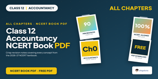 Class 12 Accountancy NCERT Book PDF - Free Download