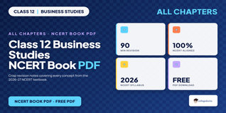 Class 12 Business Studies NCERT Book PDF - Free Download
