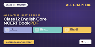 Class 12 English Core NCERT Book PDF - Free Download