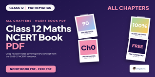 Class 12 Maths NCERT Book PDF - Free Download