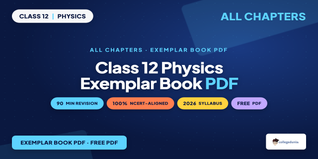 Class 12 Physics NCERT Exemplar Book PDF - Free Download