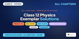 Class 12 Physics NCERT Exemplar Solutions - Free PDF Download
