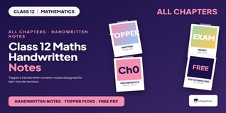 Class 12 Maths Handwritten Notes - Free PDF Download
