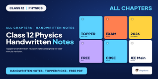 Class 12 Physics Handwritten Notes - Free PDF Download
