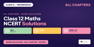Class 12 Maths NCERT Solutions - Free PDF Download