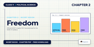 NCERT Book Class 11 Political Science Chapter 2 Freedom PDF