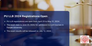 PU LLB 2024 Registrations Open @pglaw.puchd.ac.in; Check Schedule Here