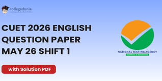 CUET 2026 English May 26 Shift 1 Question Paper- Download Answer Key and Solution PDF