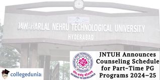 JNTUH Announces Counseling Schedule for Part-Time PG Programs 2024–25