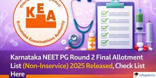 Karnataka NEET PG Round 2 Final Allotment List (Non-Inservice) 2025 Released, Check List Here