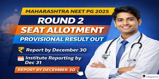 Maharashtra NEET PG 2025 Round 2 Allotment Out; Reporting Begins December 26