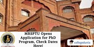 MRSPTU Opens Application for PhD Program, Check Dates Here!