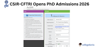 CSIR-CFTRI Opens PhD Admissions 2026; Apply Before October 21