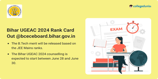 Bihar UGEAC 2024 Rank Card Released @bceceboard.bihar.gov.in, Get Direct Link Here