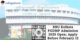 RBU Kolkata PGDMP Admission 2025 Open; Apply Before February 12
