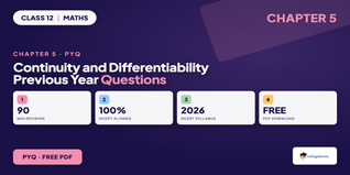 Class 12 Maths Chapter 5 Continuity and Differentiability PYQ PDF