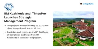 IIM Kozhikode in Collaboration with TimesPro Launches Strategic Management Program for CXOs; Register by May 3