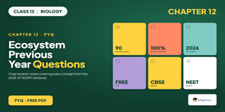 Class 12 Biology Chapter 12 Ecosystem PYQ PDF 2026