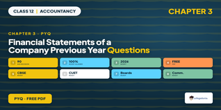 Class 12 Accountancy Chapter 3 Financial Statements of a Company PYQ