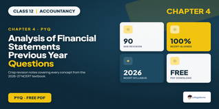 Class 12 Accountancy Chapter 4 Analysis of Financial Statements PYQ