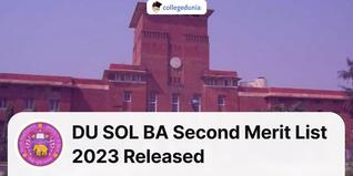 DU SOL BA Second Merit List 2023 Released; Register till September 30