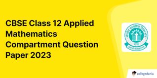 CBSE Class 12 Applied Mathematics Compartment Question Paper 2023 with Answer Key