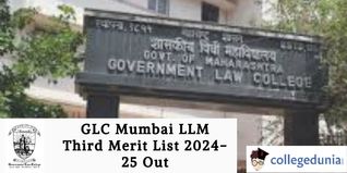 GLC Mumbai LLM Third Merit List 2024-25 Out; Check Direct Link Here