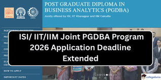 ISI/ IIT/IIM Joint PGDBA Program 2026 Application Deadline Extended; Apply by March 4 @oldweb.isical.ac.in