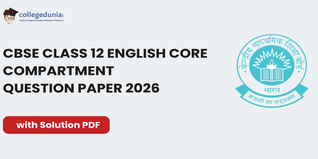 CBSE Class 12 English Core Compartment Question Paper 2026 with Solution PDF