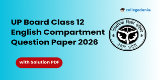 UP Board Class 12 English Compartment Question Paper 2026 with Solution PDF
