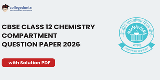 CBSE Class 12 Chemistry Compartment Question Paper 2026 with Solution PDF
