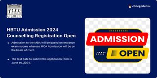 HBTU Admission 2024 Counselling Registration Open for MBA and MCA Programs; Apply till June 10