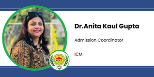 ICM, Admission Coordinator: Dr.Anita Kaul Gupta Interview