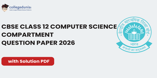 CBSE Class 12 Computer Science Compartment Question Paper 2026 with Solution PDF