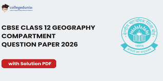 CBSE Class 12 Geography Compartment Question Paper 2026 with Solution PDF