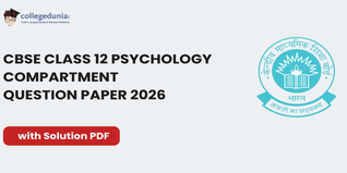 CBSE Class 12 Psychology Compartment Question Paper 2026 with Solution PDF