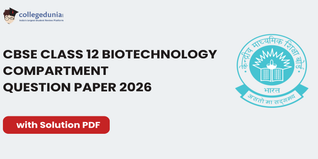 CBSE Class 12 Biotechnology Compartment Question Paper 2026 with Solution PDF