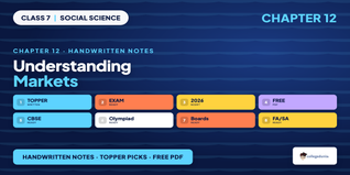 Understanding Markets Class 7 Social Science Handwritten Notes