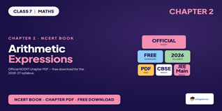 Arithmetic Expressions Class 7 Maths NCERT Book PDF