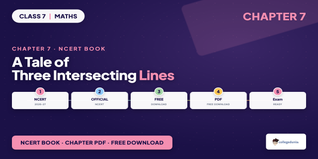 A Tale of Three Intersecting Lines Class 7 Maths NCERT Book PDF