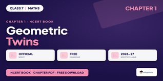 Geometric Twins Class 7 Maths NCERT Book PDF