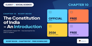 The Constitution of India - An Introduction Class 7 Book PDF